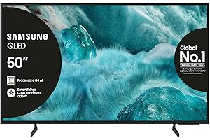 Samsung Smart TV 50'' QE50Q7F4AUXZT QLED 4K, Q4 Processor, 100% Volume Colore con Quantum Dot, Motion Xcelerator, OTS Lite & Adaptive Sound, SlimLook Design, 2025