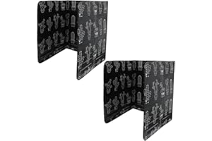 Amosfun Foldable Kitchen Splashbacks for Walls, Aluminum Stovetop Splatter Guard, Portable Anti-Splatter Guard for Cooking, Frying, Baking