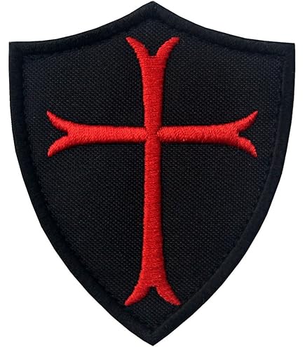 Biomar Labs® 2 X Sticker 3D Gel Silicone Stickers Cross Knight Medieval