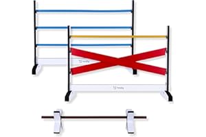 Hoofly Hobby Horse Obstacles – Hayons de cheval pour enfants / Kit avec 2 sauts en pente et 1 cavaletti/sauts de cheval de loisirs pour le mouvement créatif et le plaisir d'équitation/Accessoire de