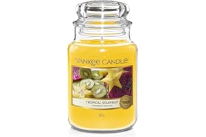 Yankee Candle Scented Candle | Scented Candle | Ctropical Starfruit Large Jar Candle | Burn Time: Up to 150 Hours