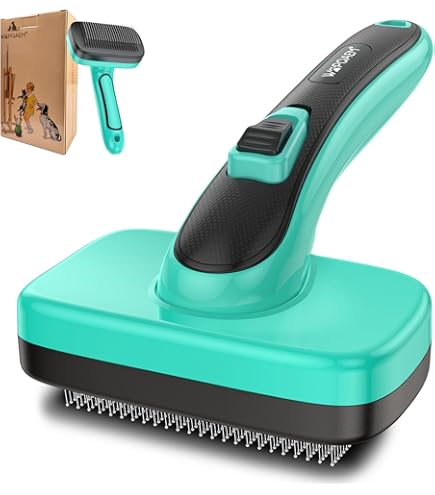 Pet Ion Brush Brosse Professionnelle Pour Animaux - Brosse Autonettoyante Pour Chien Et Chat - Démêlage Doux