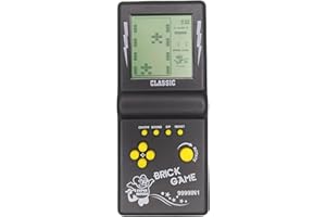 CZT Cube Consola de Juegos Pantalla Grande 999 en 1 Juego de Bloques Consola portátil Retro Ladrillos electrónicos portátiles Puzzle Regalos de Juguetes para niños/Estudiantes/Novios (Black)