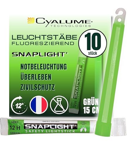 Bâton lumineux 15 cm OTAN-NATO cyalume Bâton lumineux 15 cm OTAN-NATO cyalume