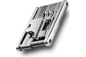 PRO BIKE TOOL 17 in 1 Multitool per Bicicletta - Kit di Riparazione per Biciclette compatte e Leggere per Biciclette da Strada e da Montagna - Set di Borse da Viaggio e tascabili