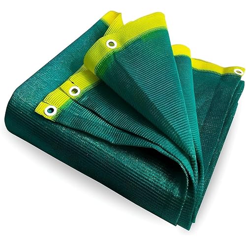 VENZISA Multipurpose Green Shade Net for Balcony | UV-Stabilized Agro & Garden Net | Blocks 75% Sunlight (5 ft X 10 ft)