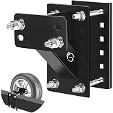 GADFISH Spare Tire Carrier,Spare Tire Mount Boat Trailer Carrier Bracket,Heavy Duty Lock Holder,Fits 4 & 5 & 6 Lugs Trailer W