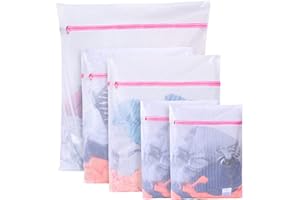 Boxlegend Wäschenetz für Waschmaschine 5er Set - Wäschesack Wäschebeutel mit Reißverschluss Wäschesäckchen Laundry Bag für BH, Reise, Schuhe, Koffer, Socken, Unterwäsche, Babykleidung