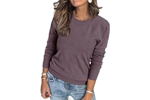 Arach&Cloz Womens Jumpers UK Short/Long Sleeve Crew Neck Ladies Knitted Tops Autumn Winter Sweater