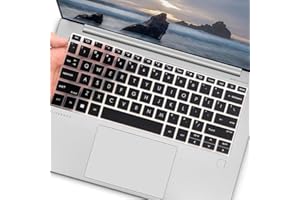 UUONDO Tastatur-Abdeckung für HP EliteBook 830 835 840 8451040 G9 G10 14 Zoll Laptop, 2023 2022 2021 New HP EliteBook 14 Tastatur-Schutzfolie (nicht passend für 840 845 1040 G8 G7 G6 G6. 5 G4 G3)-Schwarz…