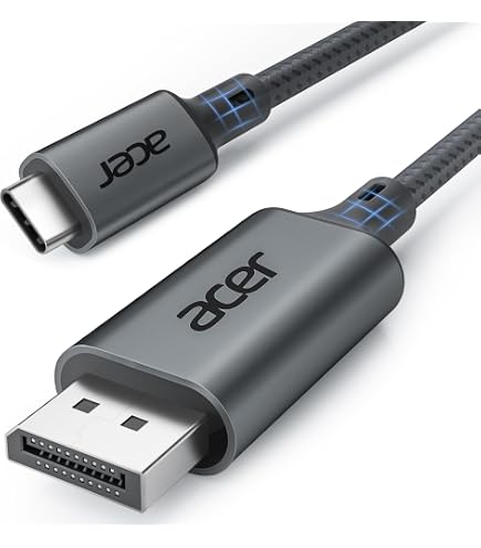 Câble USB-C Vers DisplayPort 1.4 2m – 8K@60Hz, 4K@144Hz, Compatible MacBook M2, IPad Pro, Thunderbolt 3/4 – Qualité Premium