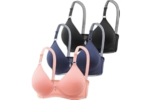 CSWH 3er Pack BHS Damen Ohne Bügel Push Up BH Set Frauen Sexy Bustier Crop Top Sport-BHS Trainings-BH mit verstellbarem für Alltag Yoga Fitness Sport Outdoor…