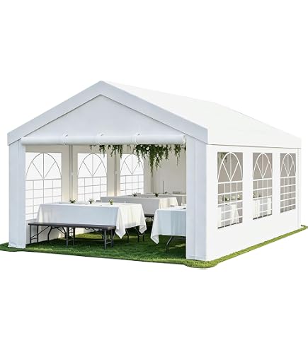 Profi Pagodenzelt 5x5 m Weiß – Premium Eventzelt & Partyzelt aus Aluminium, 25m², Schwer entflammbar B1 nach DIN 4102, 850g/m² PVC Dachplane – Wasserfestes Gastro & Hochzeitszelt, Fensterlos