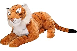 Wild Republic 18066 Republic 19547 Jumbo pluszowy tygrys, duża przytulanka, pluszowe zwierzątko, cuddlekins, 76 cm