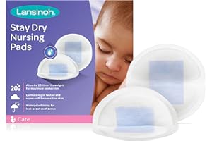 Lansinoh 44265 Coppette Assorbilatte con Nucleo Blue Lock Ultra Assorbenti e Sempre Asciutte, 60 Coppette