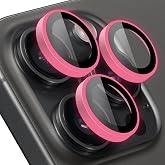 BUFF LABS iPhone 14 Pro Max / 14 Pro Neon Metal Lens Koruyucu (Pink)