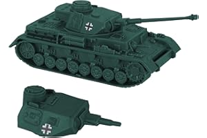 BMC TOYS BMC CTS WW2 German Panzer IV Tank - Forest-Green Plastic Army Military Vehicle