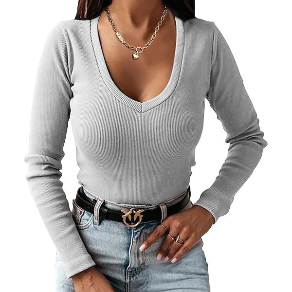 TrendiMax Dames shirt met lange mouwen ronde hals stretch trui geribbeld elegant lange mouwen bovenstuk Henley shirt met knoopsluiting casual basic tops TrendiMax Dames shirt met lange mouwen ronde hals stretch trui geribbeld elegant lange mouwen bovenstuk Henley shirt met knoopsluiting casual basic tops