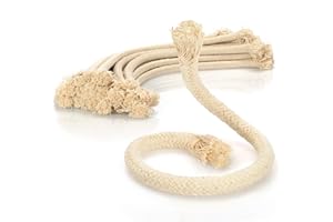 COM-FOUR® 20 x Wick for Oil Lamps - Replacement Wick for Garden Torch, Bamboo Torch - Lamp Wick Oil Lamp - Torch Wick - Round 30 cm x Diameter 8 mm (20 Pieces - 30 cm x 8 mm)