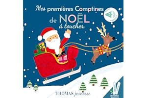 Mes premières comptines de Noël: Livre sonore bébé à toucher dès 6 mois avec grandes piles AAA alcalines incluses