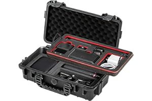 CISSIYOG Osmo 360 Tragetasche,Kamera Hartschalenkoffer kompatibel mit DJI Osmo 360 Kamera Zubehör,Tragbarer Aufbewahrungstasche,Dual Layer Wasserdicht