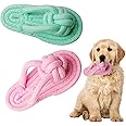 Pets Empire 2 Pieces Puppy Chew Toy Flip Flop Shape Pet Chew Toy Interactive Chew Toys Molar Teeth Cleaning Toys (Color May Vary)