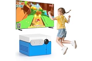 PAGEPINMU KINHANK MotionX Console di gioco con sensore di movimento, sistema di videogiochi fisico interattivo per genitori e figli, senza controller/nessun abbonamento, regalo giocattolo per bambini(3-16 anni)