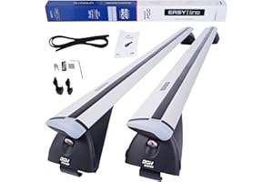 DGH SYSTEM Kompletter Aluminium-Dachträger Relingträger Easy Line Advanced 135 cm für Mercedes-Benz V-Klasa W447 MPV 2015- mit offener Dachreling, abschließbar, Nutzlast 90 kg