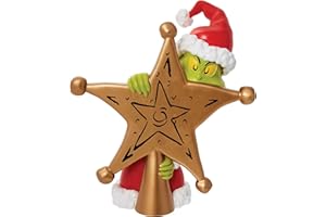 Department 56 Dr. Seuss Weihnachtsbaumspitze mit verstecktem Stern, 21 cm, Mehrfarbig