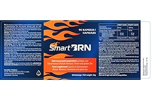 BRN FACTORY Smart BRN. 90 Vegan Capsules for Faster BRN Results. Natural ingrendients. No Side Effects. Long Lasting Effect. Laboratory Tested. with Glucomanan and Chrom (Unflavoured Capsules)