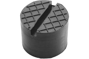 UNBEKANNT Gummiauflage viele Größen für Wagenheber Hebebühnen Rangierwagenheber Unterstellbock Gummiklotz universal Gummiblock für KFZ PKW SUV Reifenwechsel Werkstatt Schutz Auto (65x50 Nut+Waffel)