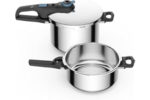 Tefal Secure Trendy Pentola a Pressione 4L 6L Cestello P2584301