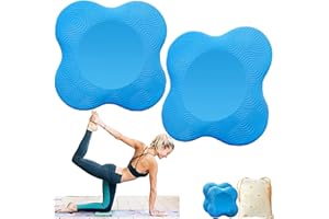 AIPWERER Yoga Ginocchiere Pad - Antiscivolo Cuscino Schiuma Yoga Pad Comodo Supporto Yoga Pad Sport Balance Cuscino per Proteggi Ginocchia Polsi e Gomiti caviglia Gomito Mano Yoga Bolster Mat 2 Pezzi