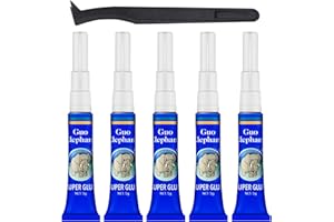 KINTSUKUROI Colla per acquario, 5 pezzi, colla per acquario, sicura per pesci con pinzette, asciugatura rapida, colla per barriere coralline per piante, muschio, piante acquatiche, muschio, corallo, pietra, legno