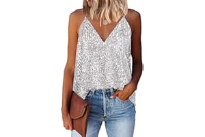 AirMood Gilet da donna senza maniche con paillettes Shimmer Top