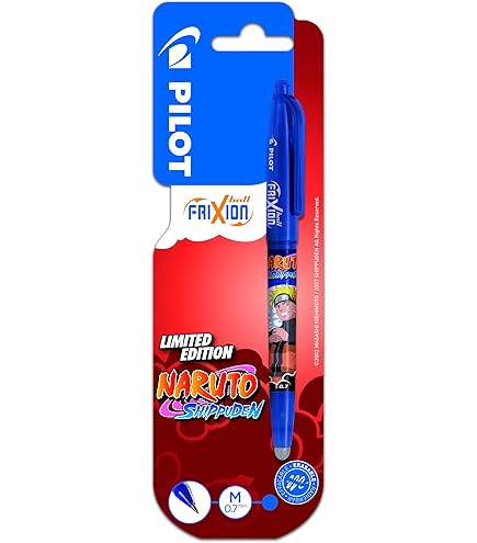 Penne FriXion Ball Cancellabili Pilot X Naruto - Set 3 Penne 0.7mm, Edizione Limitata, Ricaricabili - Foto 7
