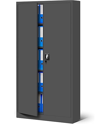 PROREGAL Flügeltürenschrank 3er Set - Metall Aktenschrank Abschließbar