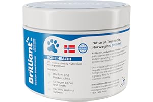 HOFSETH BIOCARE Brilliant Calcium and Collagen Powder for Dogs - 100% Natural, Bioavailable Calcium Hydroxyapatite Dog Supplements, Bone & Joint Supplements for Dogs, Low Fat Bone Meal (200g)