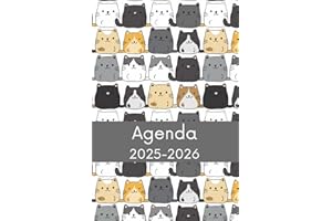 Agenda 2025-2026: Regalo per Gli Amanti dei Gatti, Mamma Gatto, Veterinario, Proprietari di Gatti, Calendario, Pianificatore Settimanale Mensile