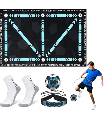 Lotvic Tapis d'entraînement de Pas de Football, 60 x 90 cm Tapis