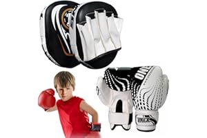 ONEX Boxing Set, Boxing Gloves, Kids Focus Pad, Punching Bag Set, Target Boxing Set, Training Set, MMA Set, Training Set, Hook & Jab Strike Pads For Boys & Girls