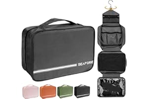 Seaforie Neceser de Viaje, Neceser Colgante Grande para Hombre y Mujer, Bolsa de Aseo Hombre Impermeable