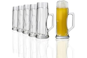 STÖLZLE LAUSITZ Stölzle Oberglas - Juego de 6 jarras de cerveza (0,5 L, 0,5 L, 0,5 L, apto para lavavajillas, cristal de soda de lima)