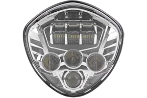 QIILU Madezz 60W 6500K LED Motorcycle Headlights Assembly Work Headlamp Kit for Victory.-for victory cross country headlight