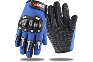 YAMEIZE Guantes Moto para Niño Ciclismo-Deporte Impermeable Motocross MTB Pantalla Táctil Guantes