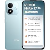 REDMI Note 17 5G (Arctic Blue, 6GB RAM, 128GB ROM) | 8000mAh Battery + 45W Fast Charging* | 6.99" 120Hz TrueColour AMOLED | Snapdragon 4 Gen 4 | 50MP*