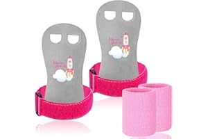 FINGER TEN Gants Gym Enfant/Adulte Manique Protection Paumes with Bracelets de Sport Bande Paire, Gants Protection Paumes pour Exercice Traction/Crossfit/Barre/Gymnastique