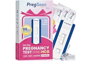 Accufast Test di Gravidanza Rapido HCG - 3x Test di Gravidanza Precoce 25 mIU/ml HCG Pregnancy Test, Precisione del 99.99%, Aiuta a rilassare la mente fino a 6 giorni prima del ciclo previsto