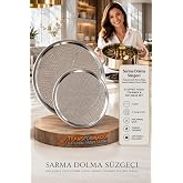 Transformacion 2'li Sarma Dolma S&uuml;zgeci, Paslanmaz &Ccedil;elik Pişirme Altlığı, Yanmaz Yapışmaz Tencere Tabanı 719157