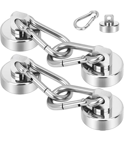 Ganci Magnetici Extra Forti Al Neodimio &ndash; Confezione Da 8 O 16 Pezzi, 16x60mm, Argento